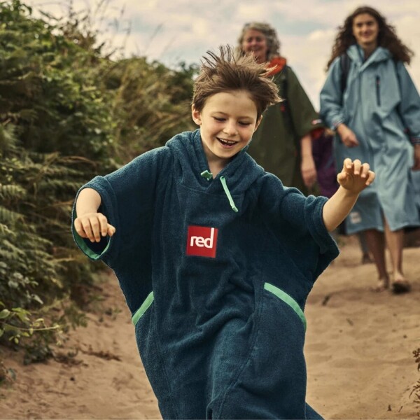 퐁당닷컴,레드 키즈 타월링 체인지 로브,영국 감성 프리미엄 레드, 포근하게 감싸주는 럭셔리 비치 판초 키즈,레드,수영, 물놀이 > 어패럴 > 판쵸, 타월