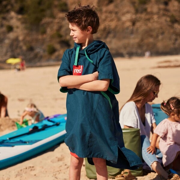 퐁당닷컴,레드 키즈 퀵 드라이 체인지 판초,영국 감성 프리미엄 레드, 너무너무 부드러운 기능성 극세사 원단으로 아이들이 더 좋아하는 판초타월, 흡수력 건조력 UP!,레드,캠핑 > 어패럴 > 판쵸, 타월