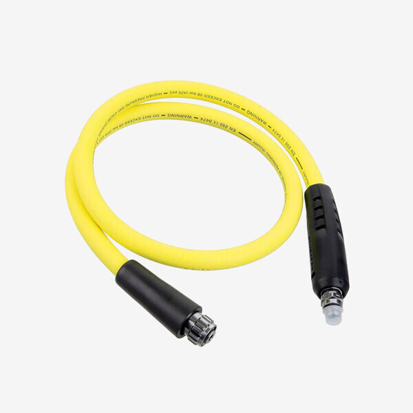 퐁당닷컴,저압 호스 옐로우 56cm(LP Hose 56cm),※ 호스 프로텍터가 포함되어 있습니다.,스쿠버프로,스쿠버 acc > 호스 > 보조 호흡기용