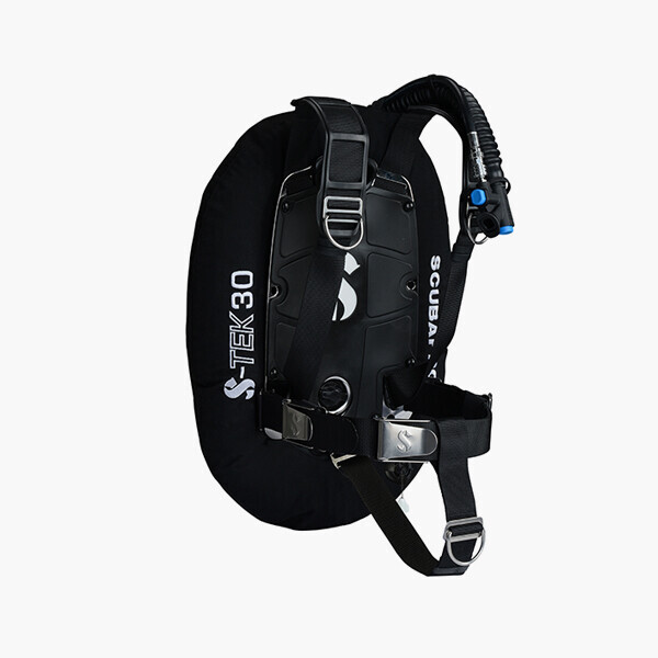 퐁당닷컴,에스텍 퓨어 플러스 싱글 시스템, S-TEK PURE PLUS SYSTEM,S-TEK 퓨어 플러스 시스템은 DIR 시스템에 최적화 되어 있습니다. 허리에 캐니스터 라이트용 어댑터가 연결되어 있으며, 익스텐더 모드로 쉽게 벗을 수 있는 장점이 있습니다.,스쿠버프로,스쿠버 > BC 백플레이트  > 싱글
